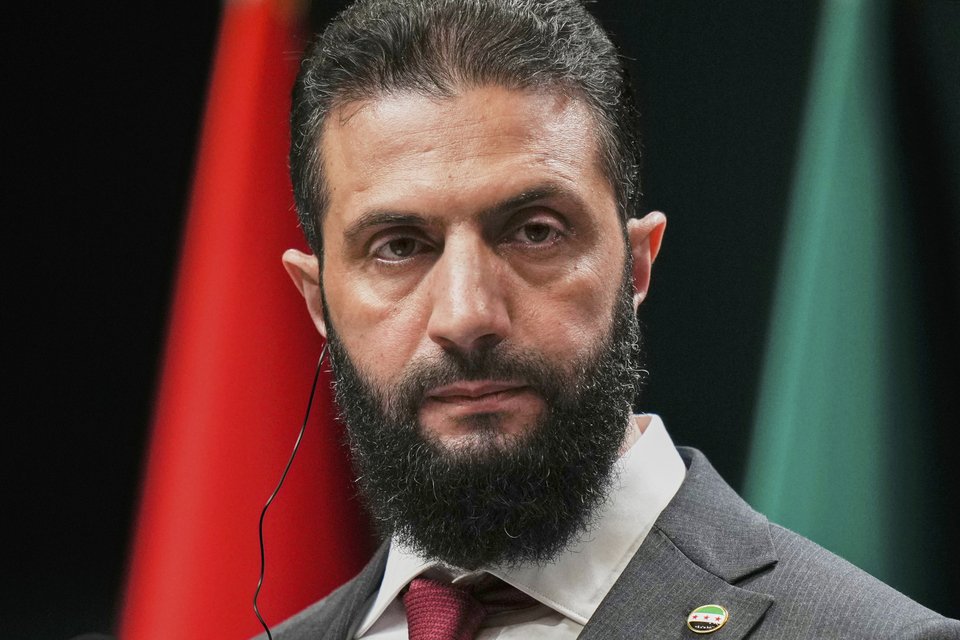 Ο μεταβατικός πρόεδρος της Συρίας Αχμάντ αλ-Σάρα / AP