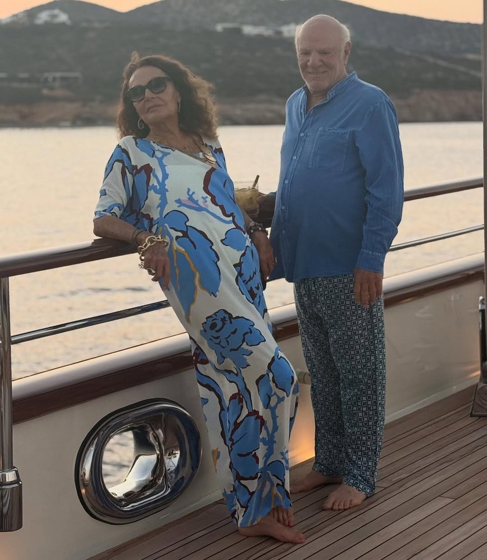 Η Diane von Furstenberg με τον σύζυγό της, Μπάρι Ντίλερ