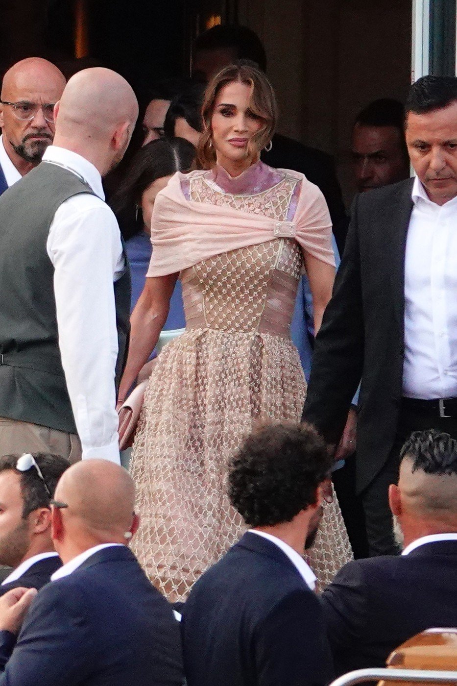 Η βασίλισσα Ράνια στο pre-wedding party