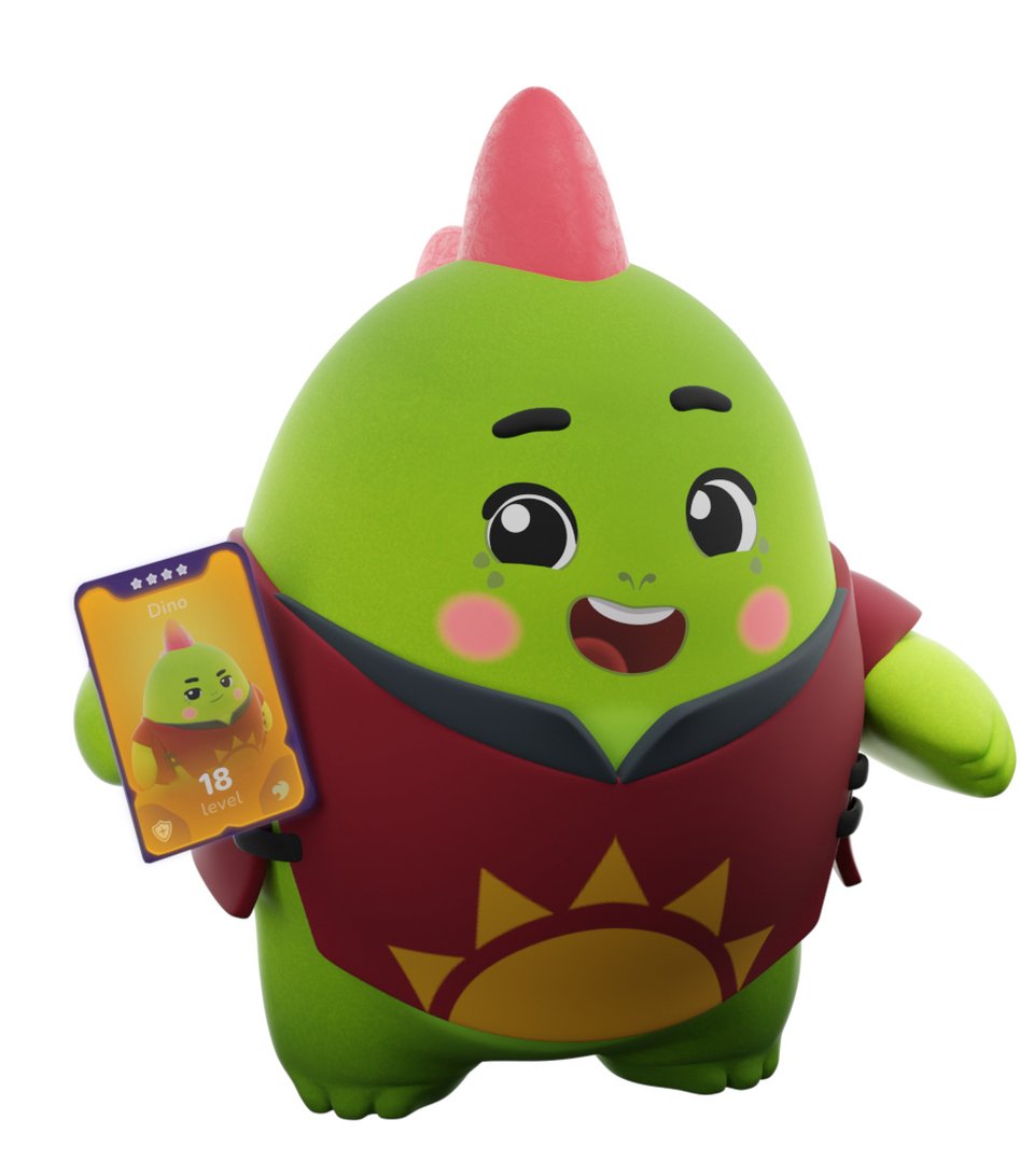 Ο Dino, η μασκότ του Sleepagotchi, ενός παιχνιδιού που υπόσχεται να διορθώσει το πρόγραμμα ύπνου σας