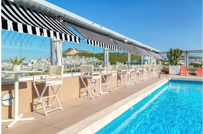 Rooftop πισίνα με θέα Ακρόπολη-Λυκαβηττό