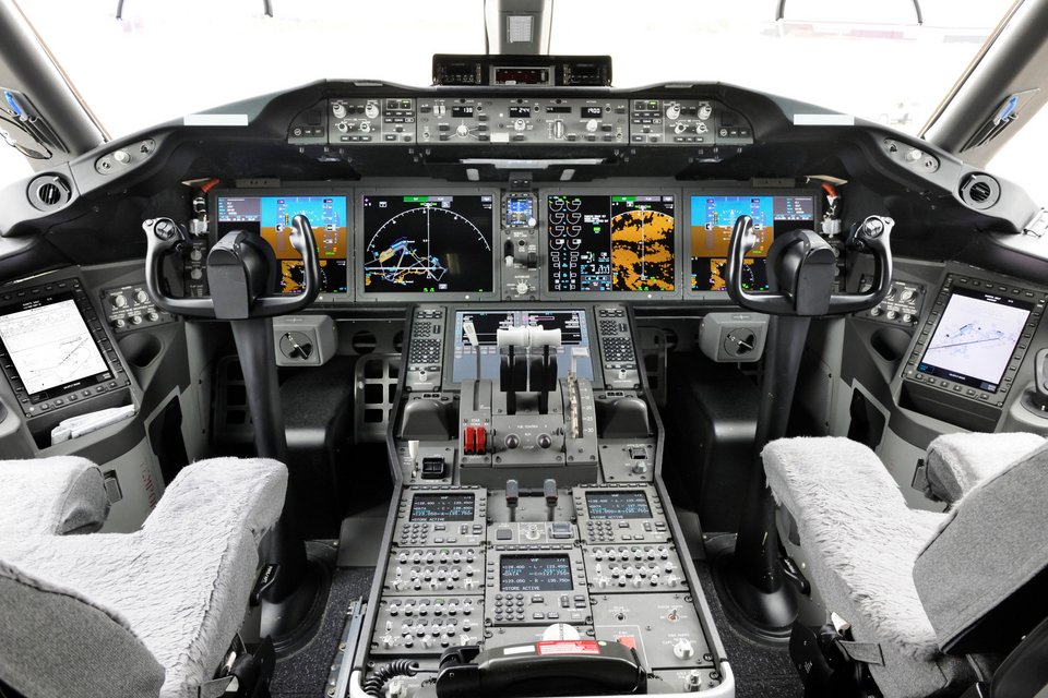 Το πιλοτήριο ενός Boeing 787