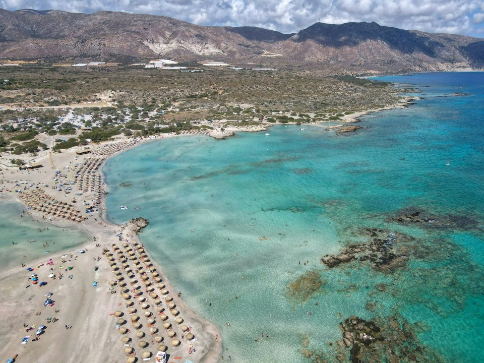 To Ελαφονήσι στην Κρήτη