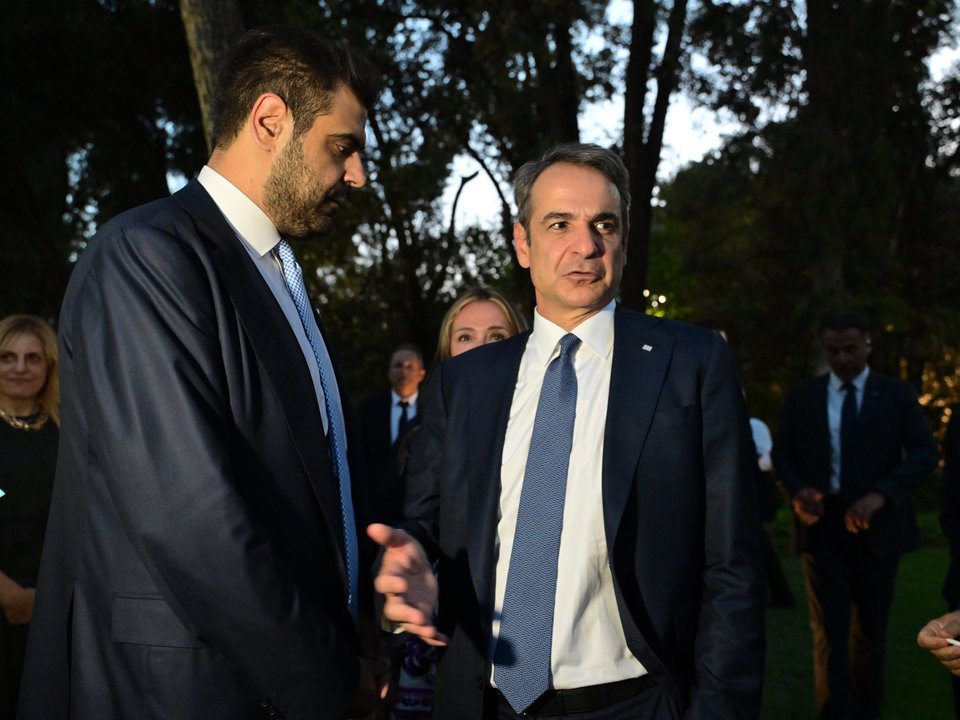 Ο Κυριάκος Μητσοτάκης και ο Παύλος Μαρινάκης