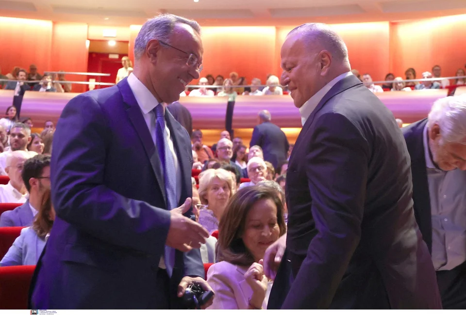 Χρήστος Σταϊκούρας και Ευάγγελος Μυτιληναίος / Φωτογραφία: Intimenews/ΒΛΑΣΣΟΠΟΥΛΟΥ ΙΣΜΗΝΗ