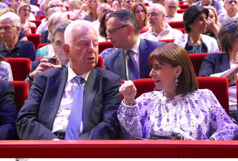 Η πρώην ΠτΔ Κατερίνα Σακελλαροπούλου με τον Παναγιώτη Πικραμμένο / Φωτογραφία: Intimenews/ΒΛΑΣΣΟΠΟΥΛΟΥ ΙΣΜΗΝΗ