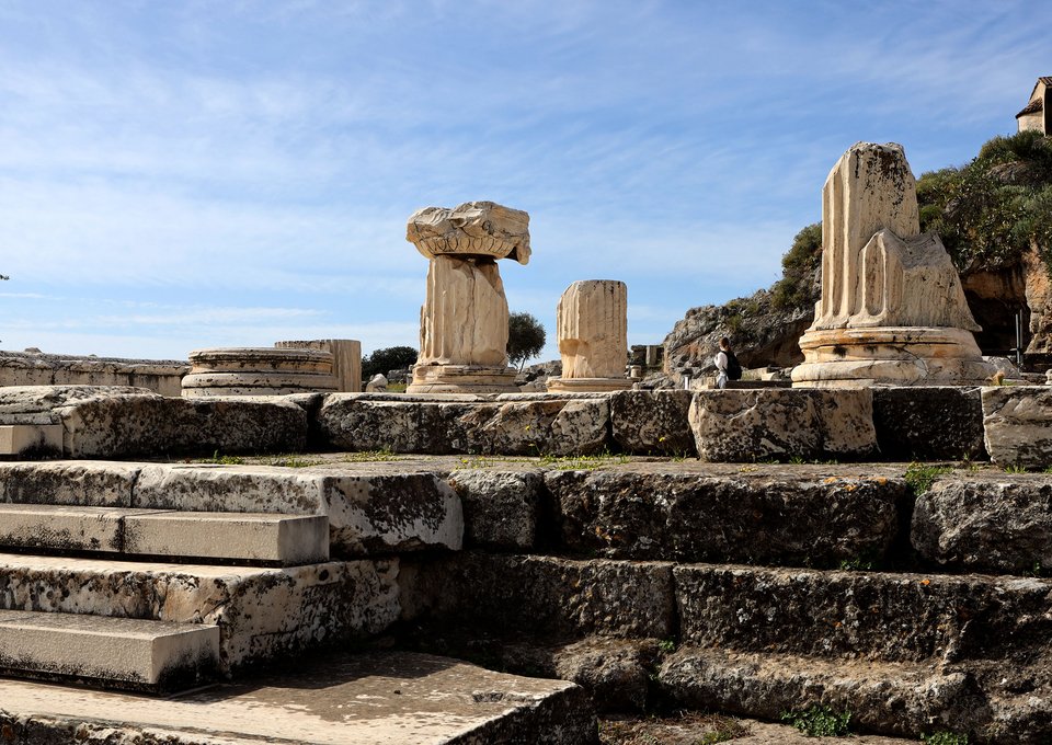 Άποψη των μνημείων του αρχαιολογικού χώρου Ελευσίνας