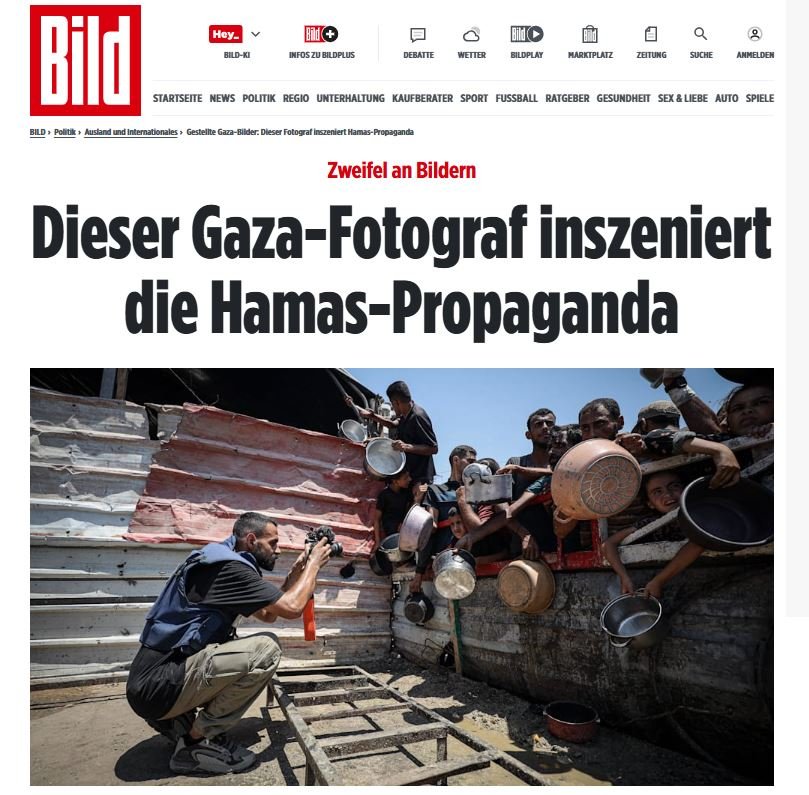 To ρεπορτάζ της Bild για τον φωτογράφο Άνας Ζαγιέντ Φτεϊχά