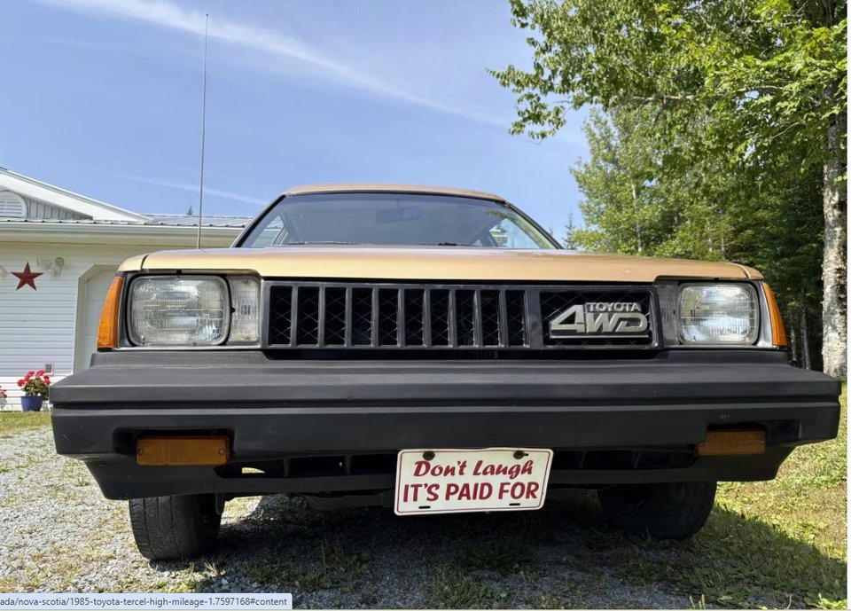 Το συγκεκριμένο Toyota Tercel, με τα 1.200.000+ χιλιόμετρα στο κοντέρ του, αποτελεί ζωντανή απόδειξη της ποιότητας κατασκευής της Toyota / CBS