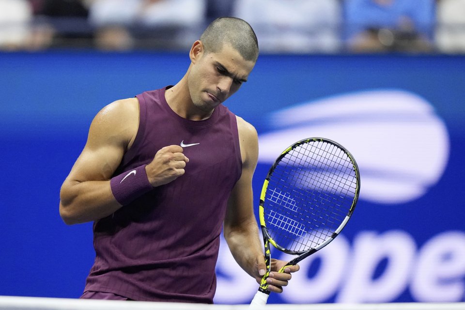Ο Κάρλος Αλκαράθ με νέο κούρεμα στο US Open