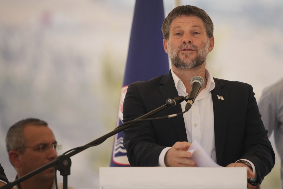 O υπουργός Οικονομικών του Ισραήλ, Μπεζαλέλ Σμότριτς