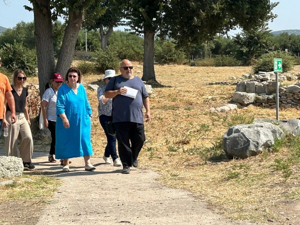 Αυτοψία της Υπουργού Πολιτισμού στον αρχαιολογικό χώρο του Ηραίου