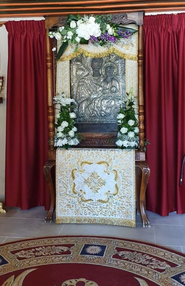 Aποκατάσταση της εφέστιας εικόνας της Παναγίας της Ελευθερώτριας,