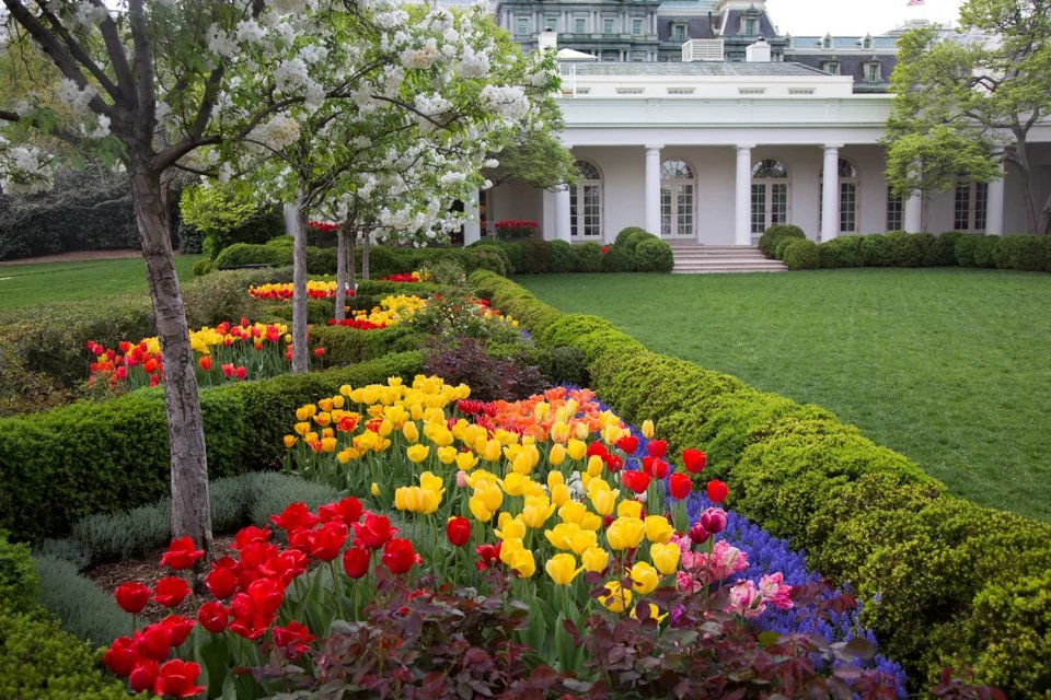 Το Rose Garden επί προεδρίας Μπαράκ Ομπάμα