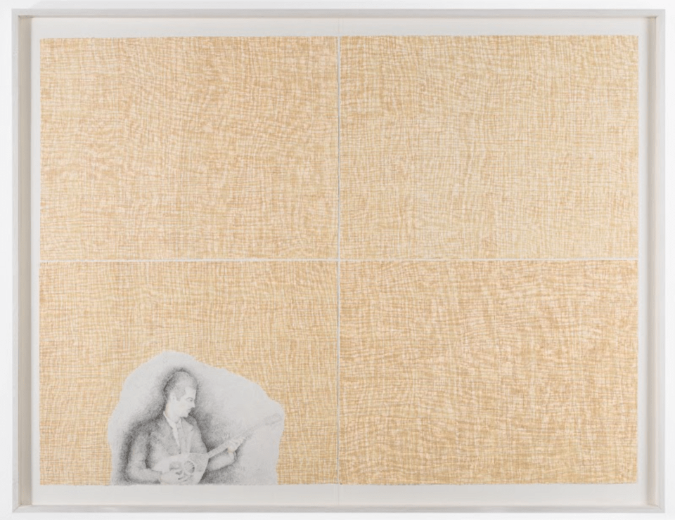 Paolo Colombo “Tsitsanis” 2024 Pencil and watercolour 112 x 150 cm Photo: Boris Kirpotin
