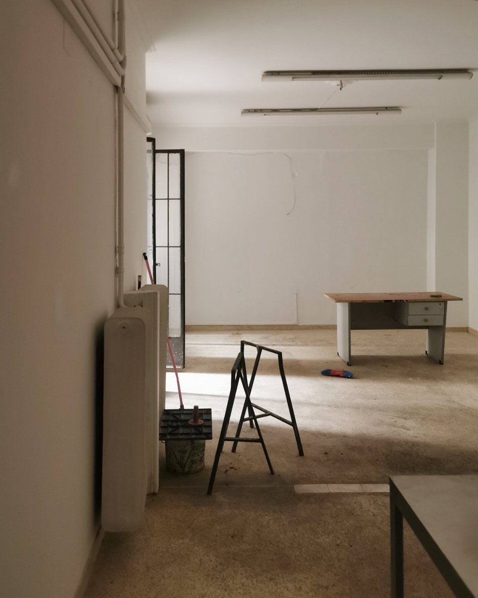 Ο χώρος όπως ήταν πριν αρχίσει το στάδιο του σχεδιασμού και της κατασκευής.