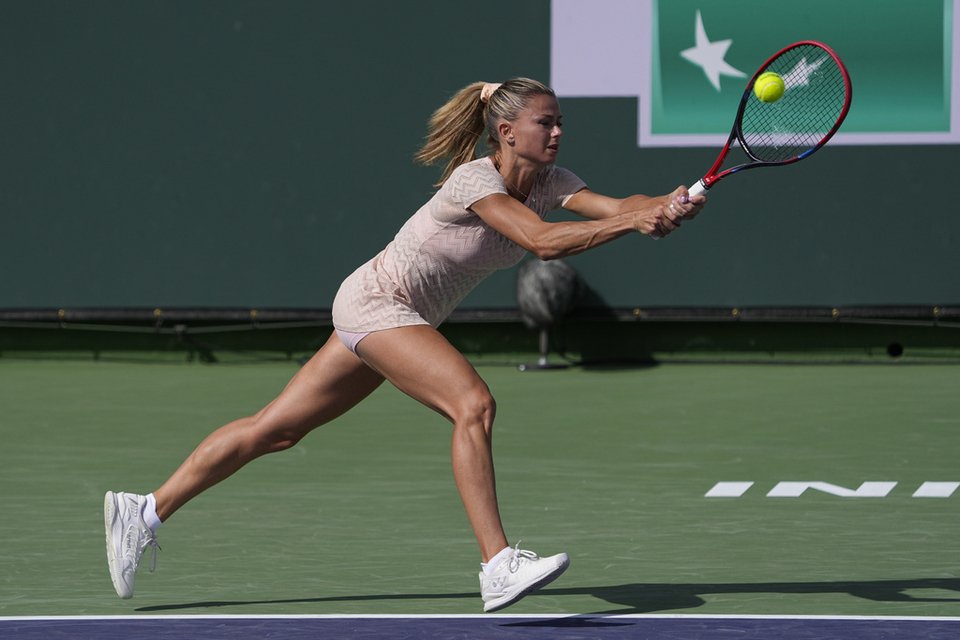 Η Camila Giorgi σε αγώνα τένις το 2024