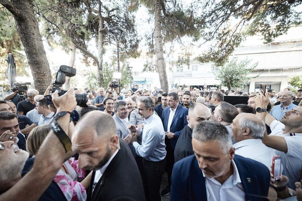 Ομιλία του Κυριάκου Μητσοτάκη στο Χαϊδάρι / Φωτογραφία: Γραφείο Τύπου Πρωθυπουργού / ΔΗΜΗΤΡΗΣ ΠΑΠΑΜΗΤΣΟΣ