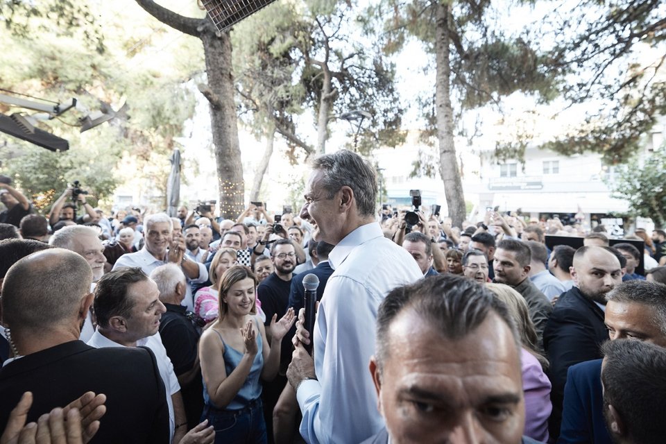 Ομιλία του Κυριάκου Μητσοτάκη στο Χαϊδάρι / Φωτογραφία: Γραφείο Τύπου Πρωθυπουργού / ΔΗΜΗΤΡΗΣ ΠΑΠΑΜΗΤΣΟΣ
