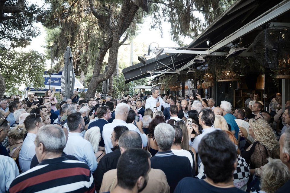 Ομιλία του Κυριάκου Μητσοτάκη στο Χαϊδάρι / Φωτογραφία: Γραφείο Τύπου Πρωθυπουργού / ΔΗΜΗΤΡΗΣ ΠΑΠΑΜΗΤΣΟΣ