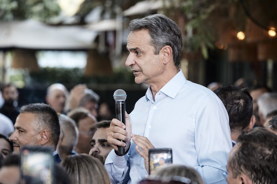 Ομιλία του Κυριάκου Μητσοτάκη στο Χαϊδάρι / Φωτογραφία: Γραφείο Τύπου Πρωθυπουργού / ΔΗΜΗΤΡΗΣ ΠΑΠΑΜΗΤΣΟΣ