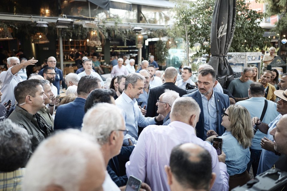 Ομιλία του Κυριάκου Μητσοτάκη στο Χαϊδάρι / Φωτογραφία: Γραφείο Τύπου Πρωθυπουργού / ΔΗΜΗΤΡΗΣ ΠΑΠΑΜΗΤΣΟΣ