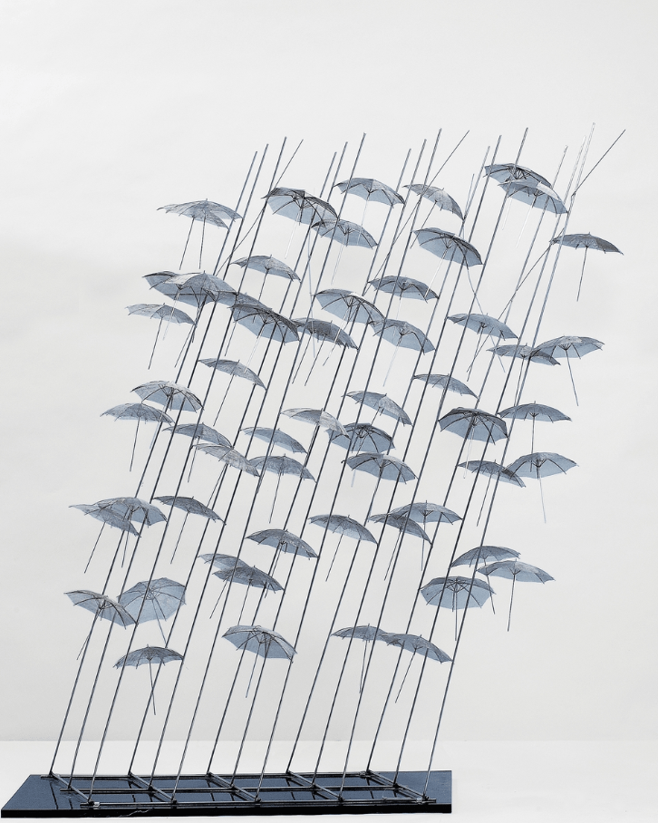 " Ομπρέλες ",50cm, 1999, Ανοξείδωτος χάλυβας