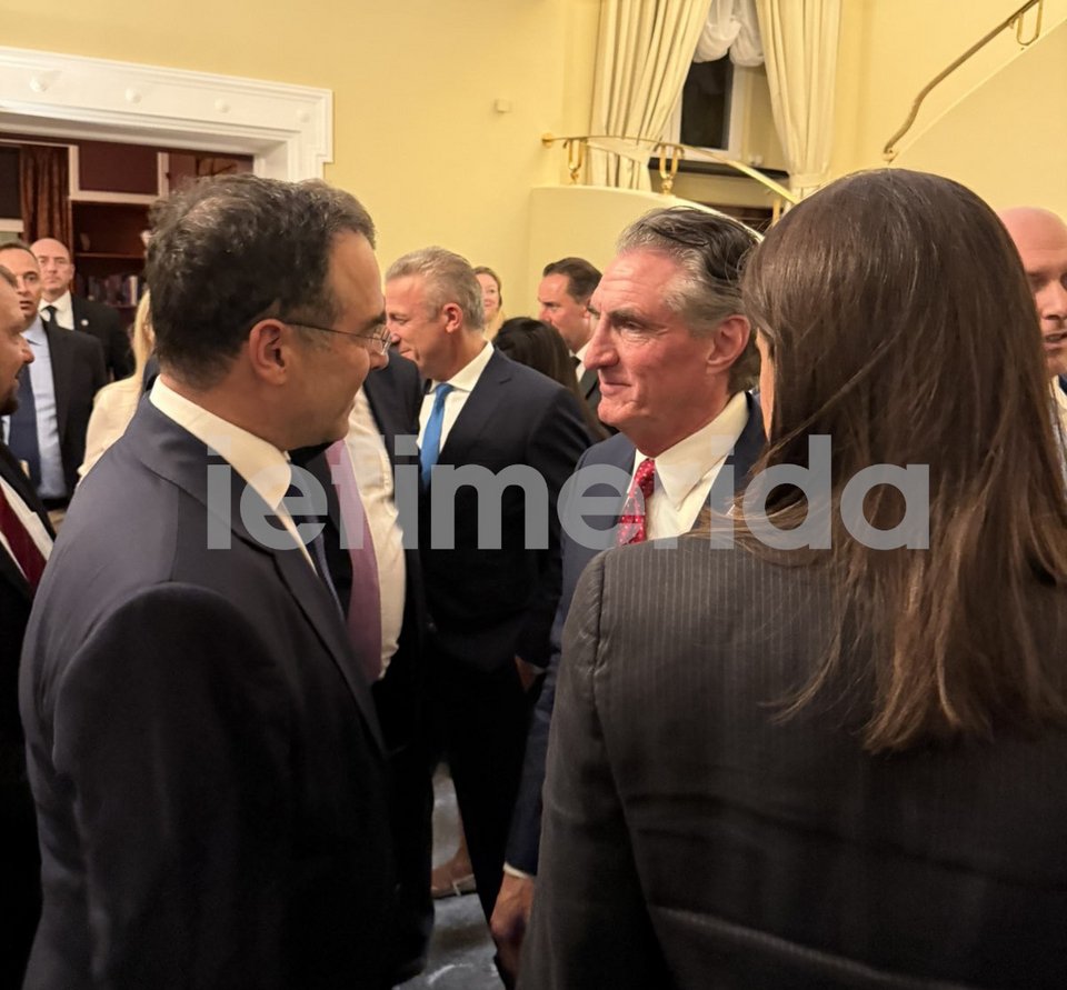 Ο Θοδωρής Κυριακού με τον Αμερικανό υπουργό Εσωτερικών Νταγκ Μπέργκαμ