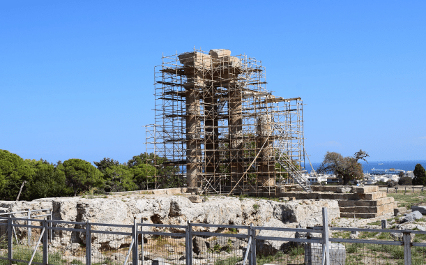 Άποψη του μνημείου σήμερα και της θέσης του
