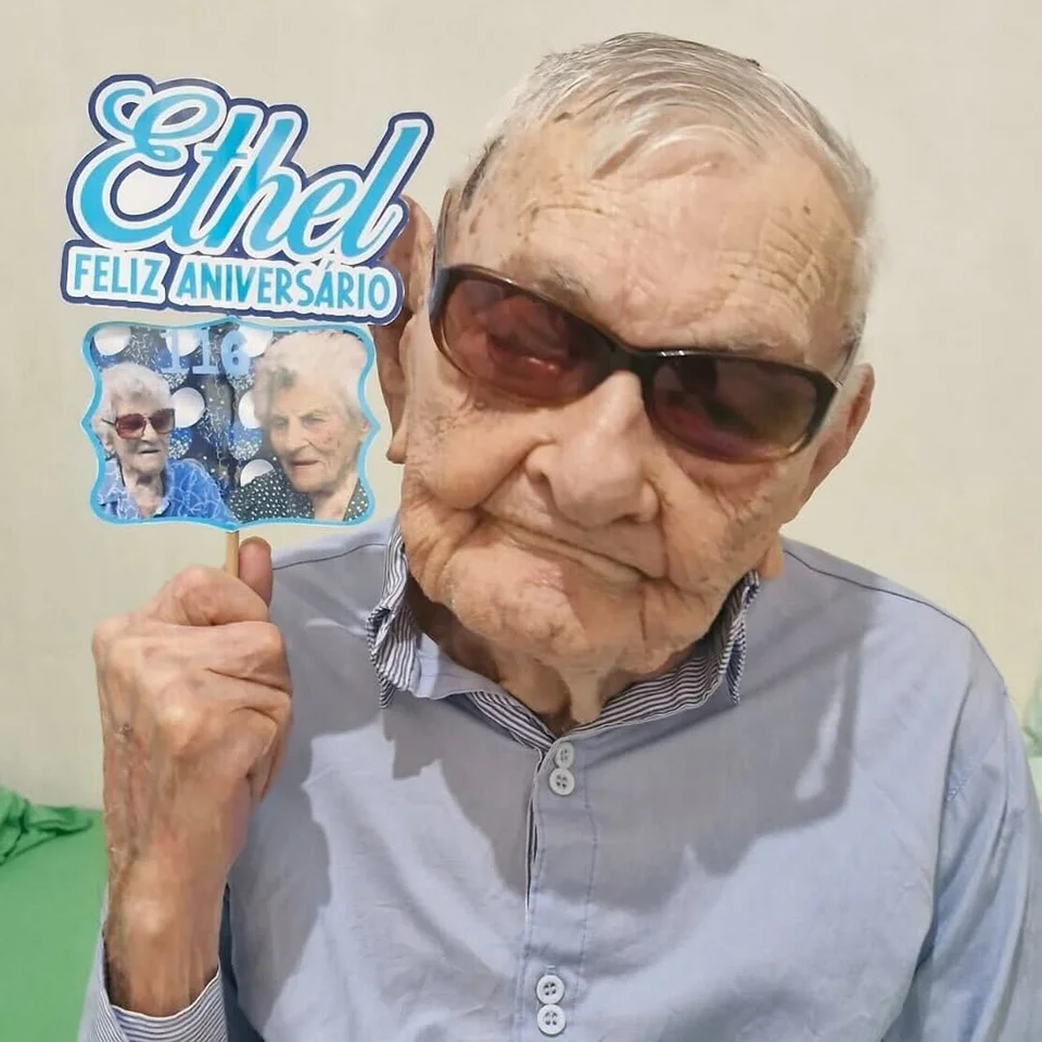 Ο Νέτο στέλνει ευχές στην 116χρονη Έθελ