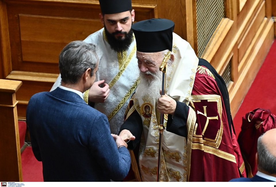 Ο πρωθυπουργός με τον Αρχιεπίσκοπο