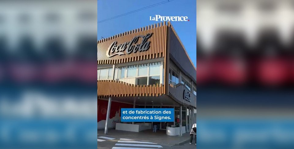 Το εργοστάσιο της Coca-Cola στην περιοχή Σιν της νότιας Γαλλίας / Στιγμιότυπο από βίντεο La Provence