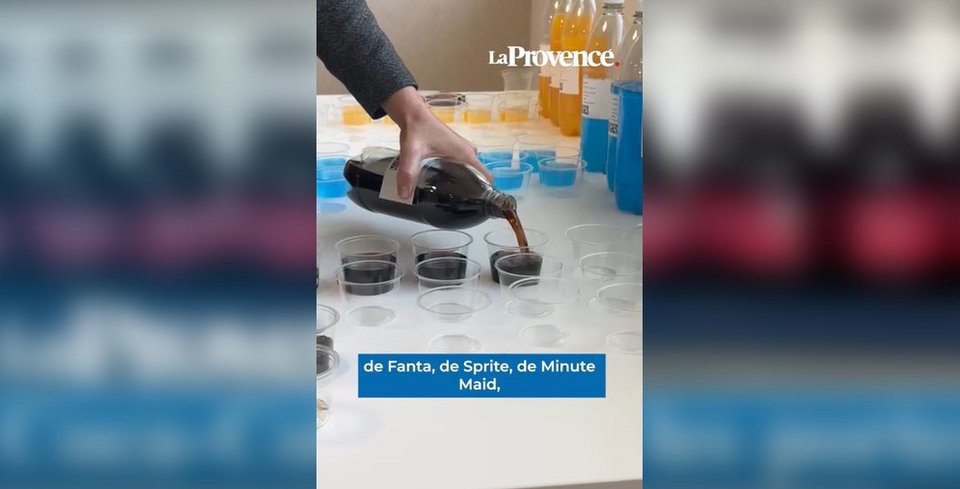 Ειδικοί κάνουν τον ποιοτικό έλεγχο στο εργοστάσιο της Coca-Cola / Στιγμιότυπο από βίντεο La Provence