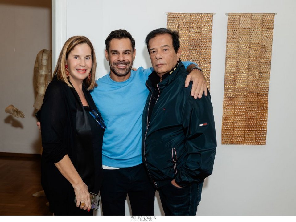Η Διευθύντρια της CITRONNE Gallery Τατιάνα Σπινάρη-Πολλάλη, Άλεξ Κασσανδρινός, Δημήτρης Γκοσμάνης