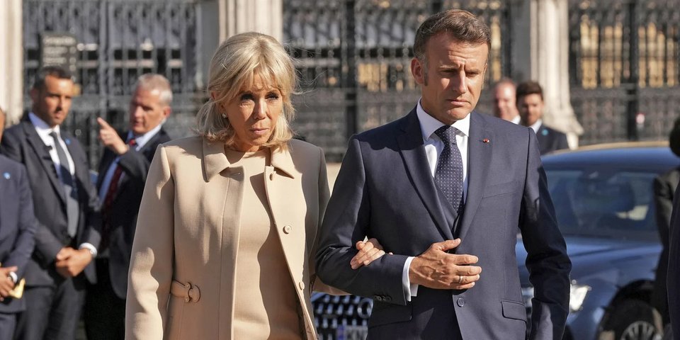 Το προεδρικό ζεύγος της Γαλλίας, Εμανουέλ και Μπριζίτ Μακρόν 