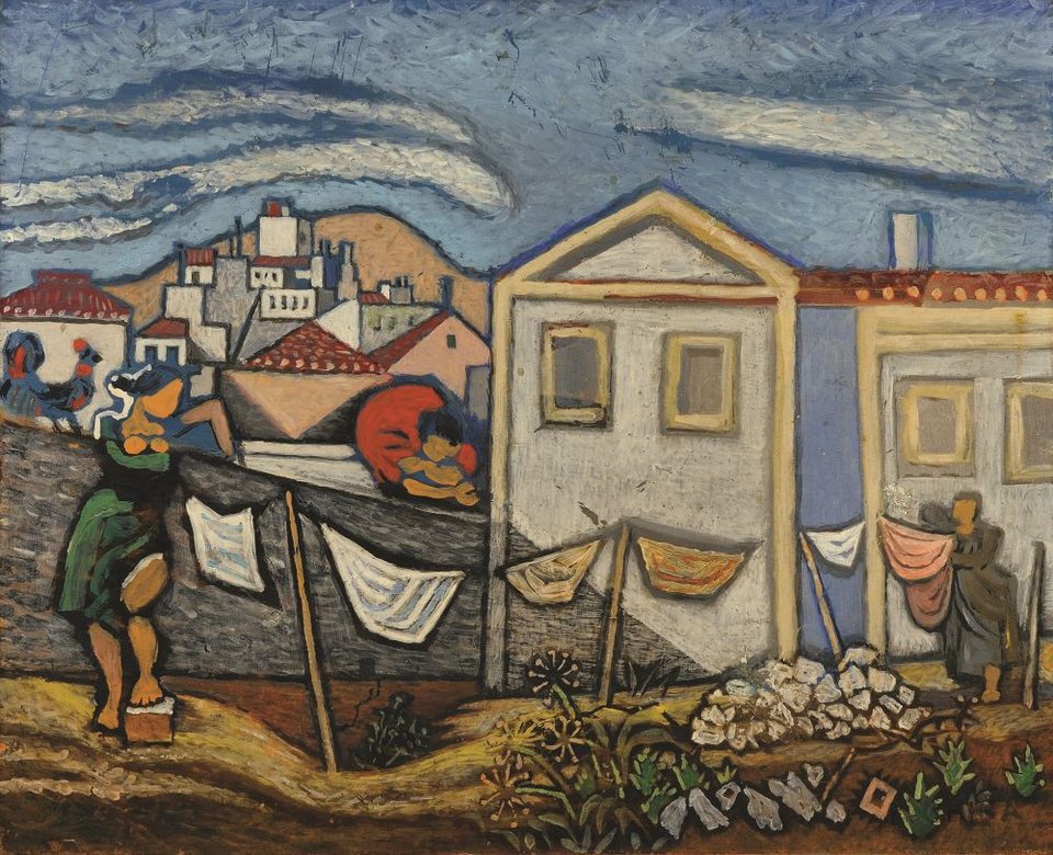Νίκος Χατζηκυριάκος-Γκίκας, Οι πλύστρες, 1946, Μουσείο Μπενάκη / Πινακοθήκη Γκίκα