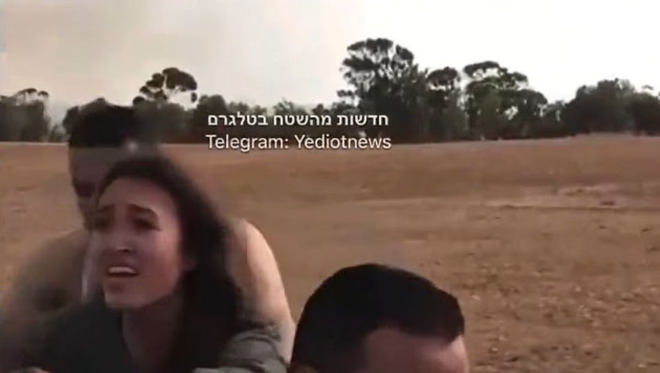 Η στιγμή της απαγωγής της 25χρονης τότε Νόα, από την Χαμάς / yediotnews