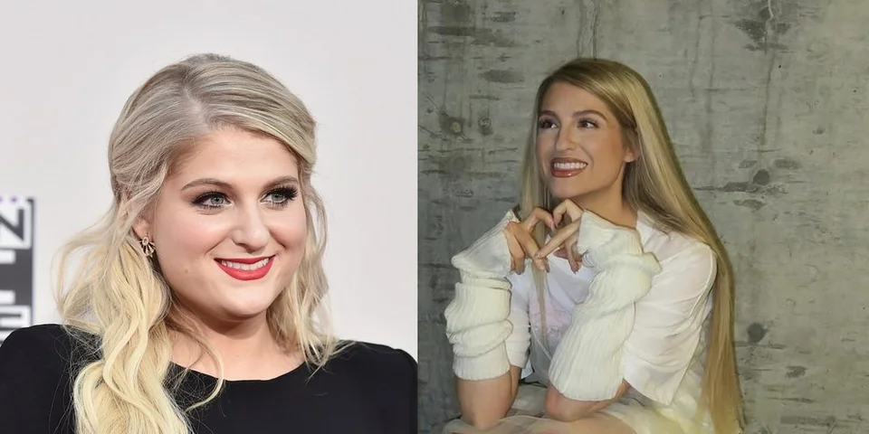 Η Μέγκαν Τρέινορ πριν και μετά την απώλεια βάρους / Φωτογραφία: AP Photo/Instagram