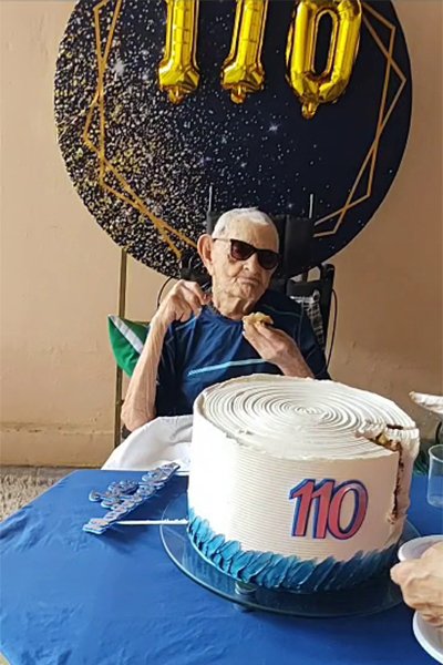 Ο Νέτο στα 110ά γενέθλιά του / Φωτογραφία: Guinness World Records