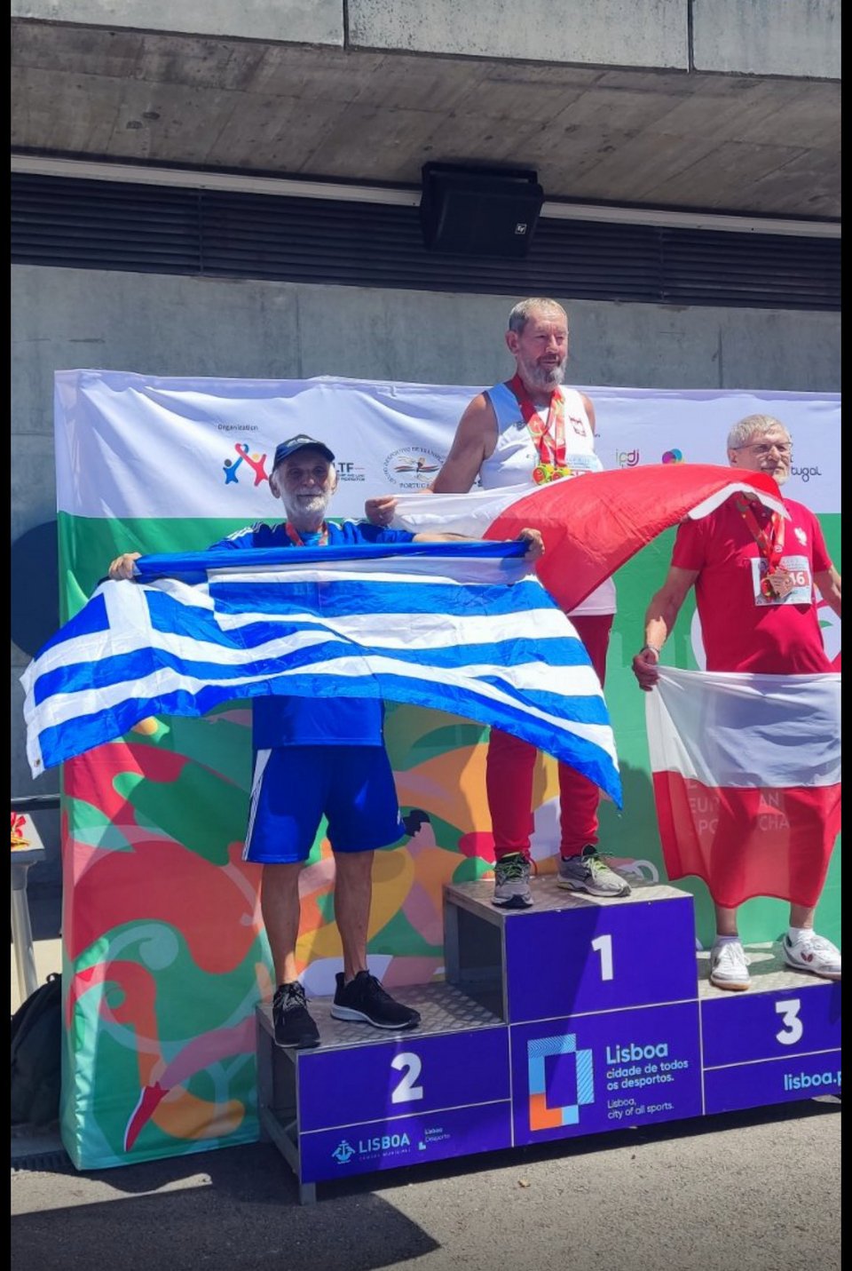 Ο Παναγιώτης Αντωνιάδης στο βάθρο των νικητών