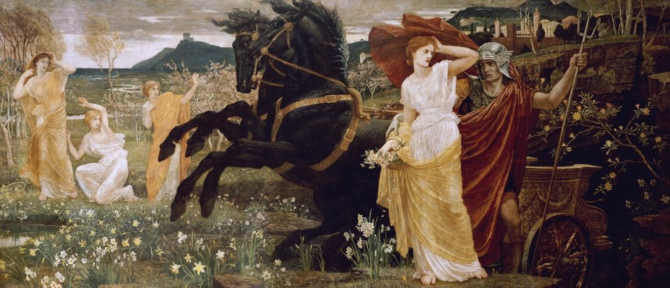 Πίνακας του Walter Crane με θέμα την αρπαγή της Περσεφόνης (1877)