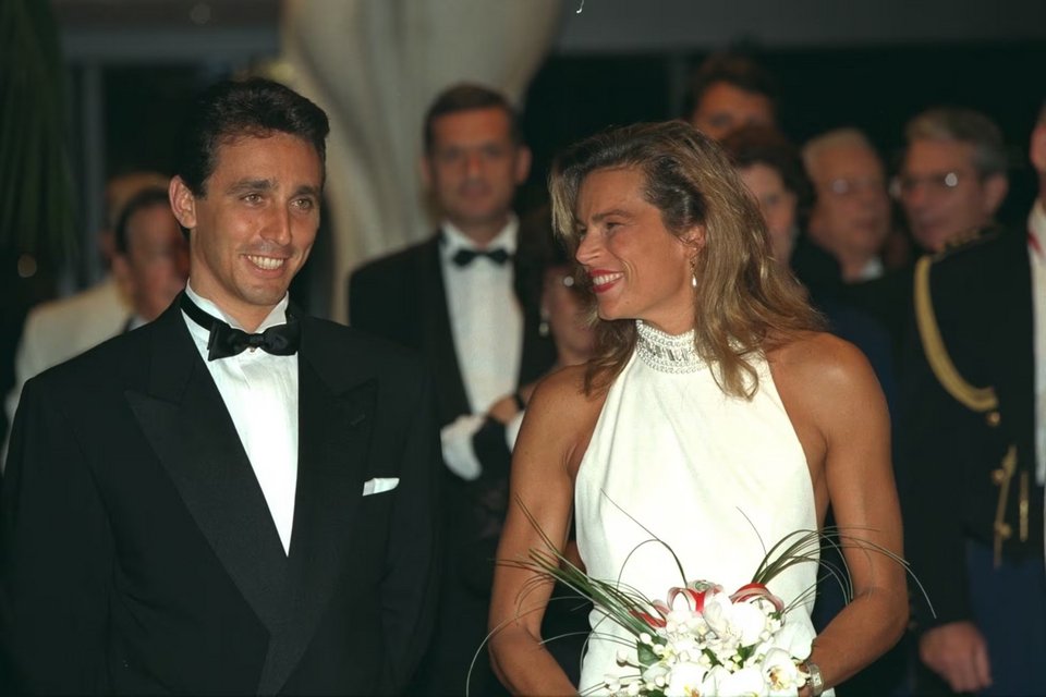 Στεφανί του Μονακό και Ντανιέλ την ημέρα του γάμου τους