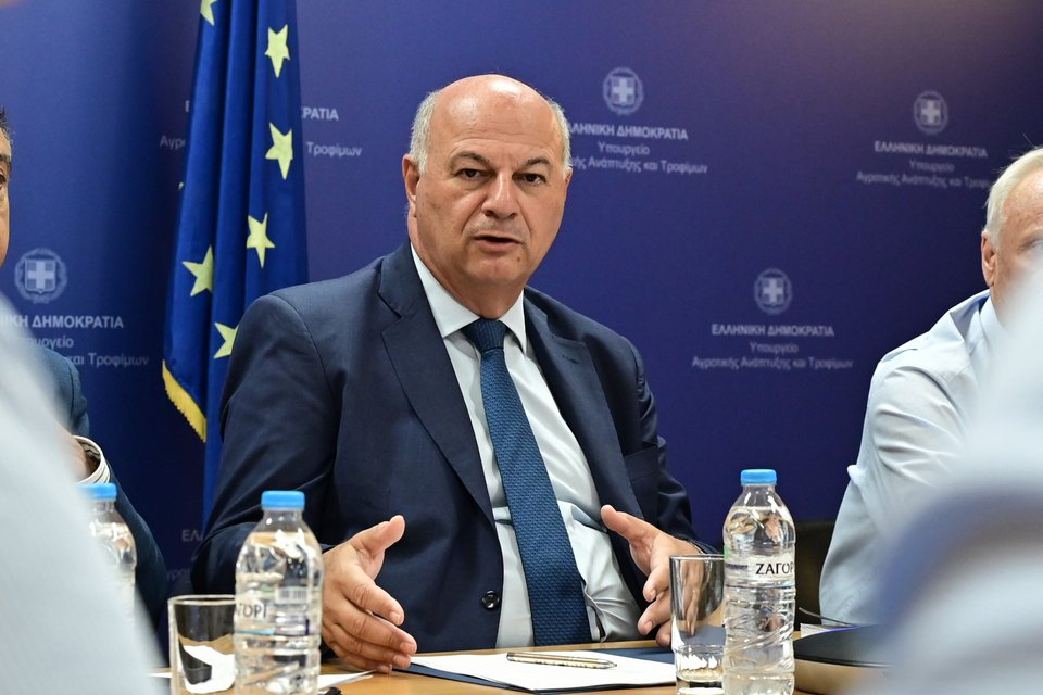 Ο υπουργός Αγροτικής Ανάπτυξης, Κώστας Τσιάρας / Eurokinissi