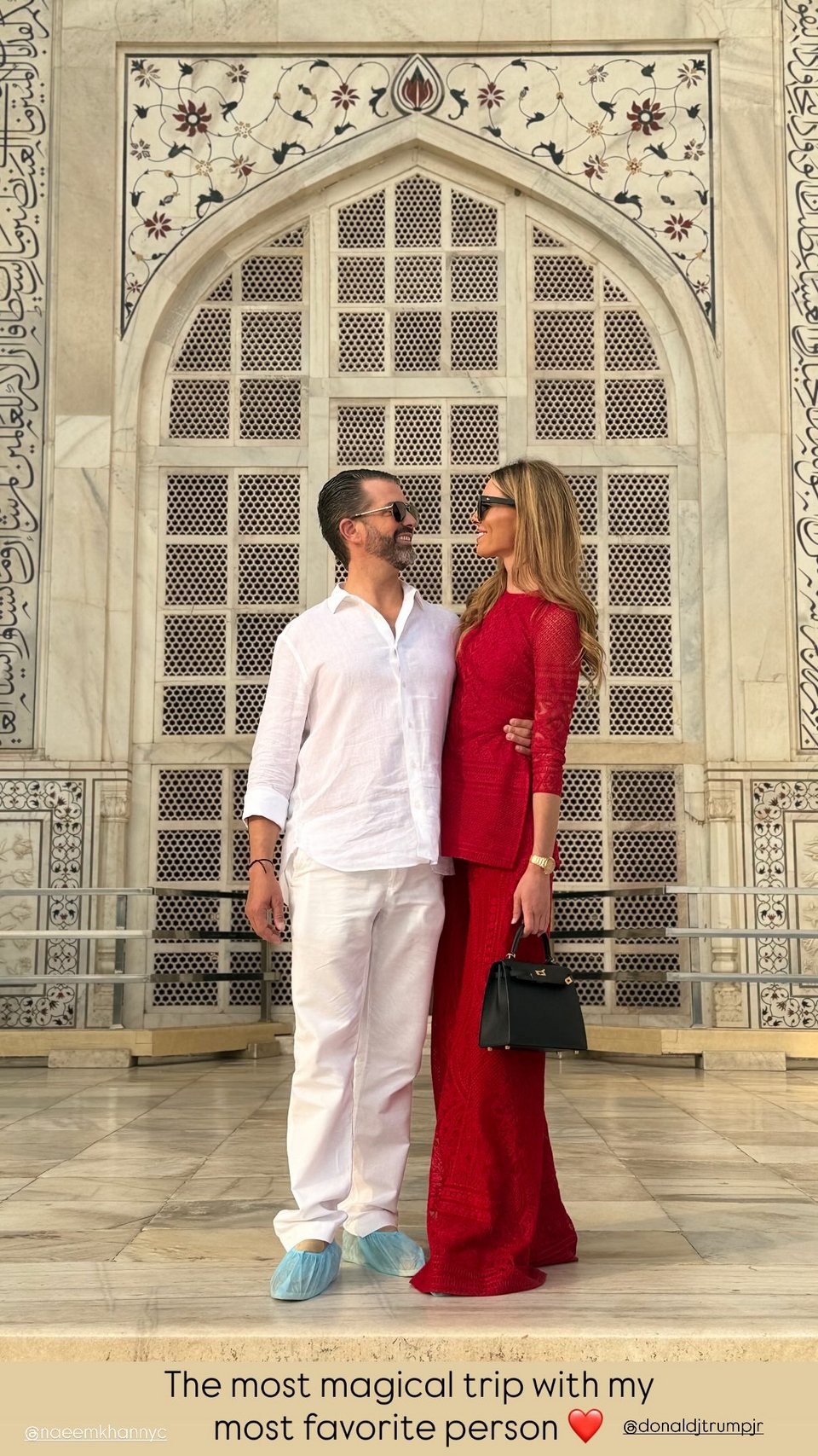 Ντον Τραμπ Τζ. και Μπετίνα Άντερσον ερωτευμένοι στην Ινδία