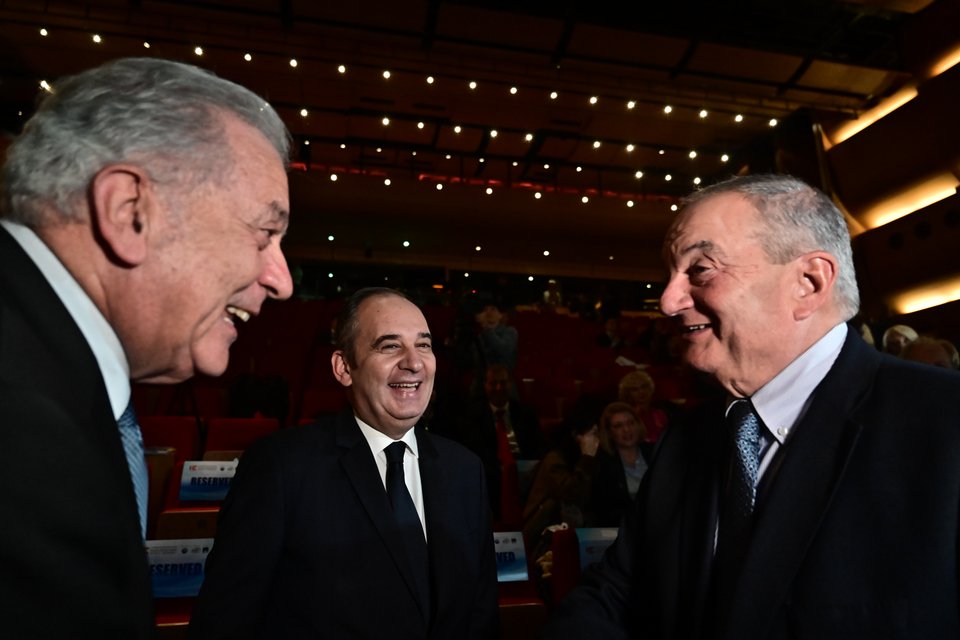 Δημήτρης Αβραμόπουλος και Κώστας Καραμανλής 