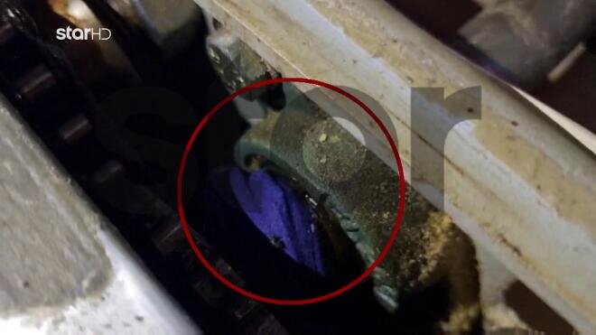  ﻿Το φουλάρι μπλεγμένο στο μηχάνημα που μετατράπηκε σε φονική παγίδα / Φωτογραφία Star