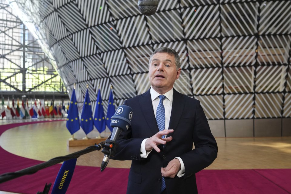 Ο απερχόμενος πρόεδρος του Eurogroup και υπουργός Οικονομικών της Ιρλανδίας, Πάσκαλ Ντόνοχιου 