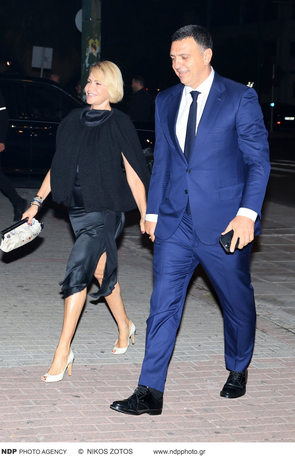 Ο υπουργός Ναυτιλίας Βασίλης Κικίλιας με την Τζένη Μπαλατσινού