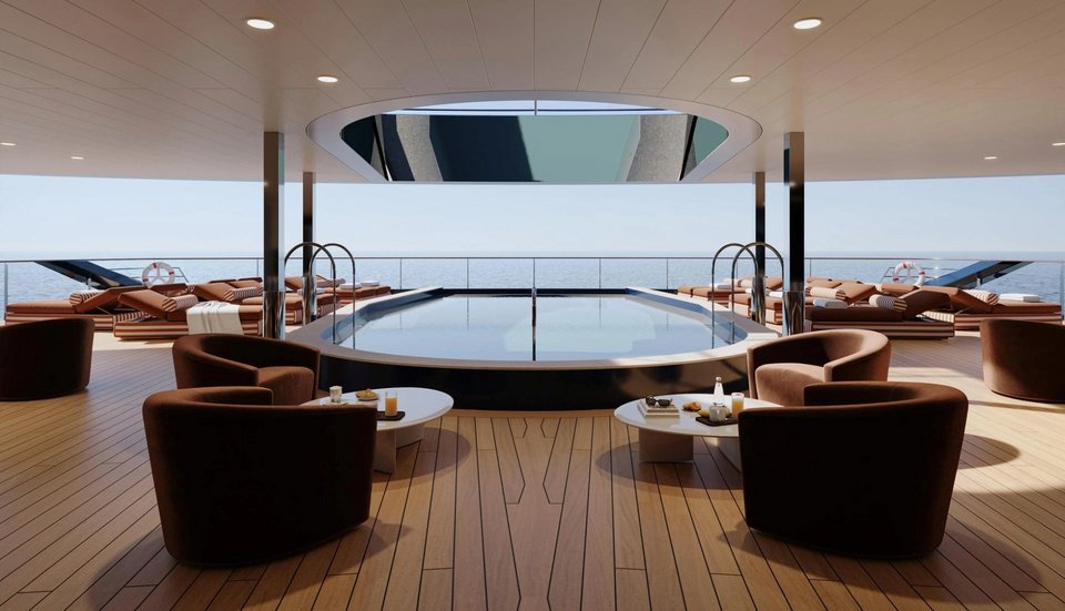 Πισίνα με θέα τη θάλασσα