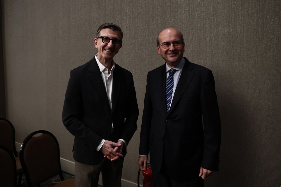 Ο Αρης Πορτοσάλτε με τον Κωστή Χατζηδάκη